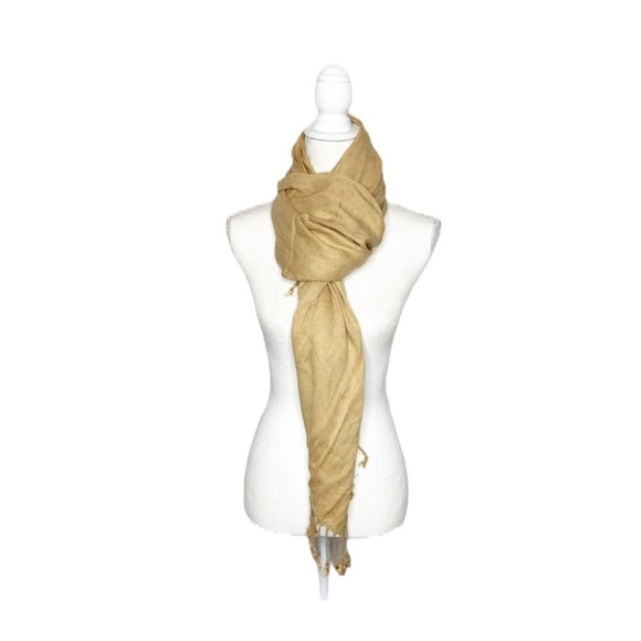 APT 9 Camel Scarf/Wrap with Fringes - Picture 6 of 10